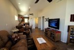 Living Room with Wall Mounted Flat Screen TV